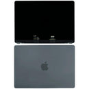 Pantalla glossy OEM usada para MacBook Pro 14 A3434 Space Black, con cable preinstalado para sensor de ángulo.