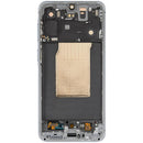Pantalla OLED refurbished para Samsung Galaxy A57 5G Icyblue con marco, repuesto para reparación.
