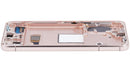 Pantalla OLED Samsung Galaxy S22 5G Pink Gold, con marco. Repuesto de display para reparación SM-S901B.