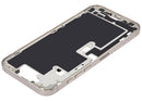 Chasis medio iPhone 16 Pro Max Natural Titanium con botones de encendido y volumen, versión EU/Global, repuesto Aftermarket Plus.