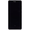 Pantalla Hard OLED blanca con marco para Samsung Galaxy A72 (A725), repuesto de alta calidad para reparación.