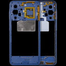 Marco medio azul para Samsung Galaxy A17 5G (SM-A176B), repuesto de chasis para reparación.