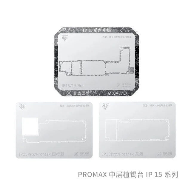 Encuentra la mejor plataforma reballing QianLi Mega-Idea para iPhone 15 Series en Guatemala.