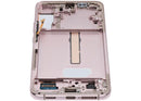 Pantalla OLED Pink Gold usada con marco para Samsung Galaxy S22 Plus 5G (SM-S906), lista para reparación.