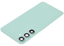 Tapa trasera de vidrio color menta con lente de cámara para Samsung Galaxy S24 FE (SM-S721B/U).
