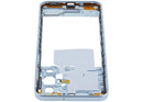 Chasis medio Samsung Galaxy A17 4G azul claro (A175), repuesto para reparación.