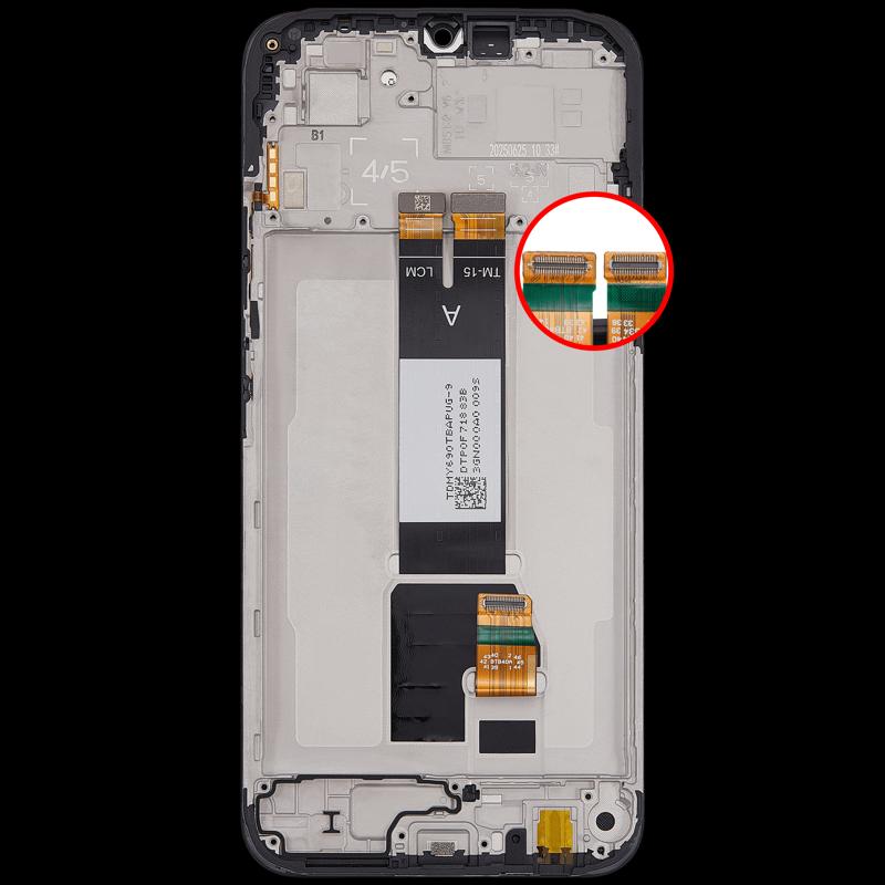 Reparación de pantalla con marco para Xiaomi Redmi 15C 5G en Guatemala.