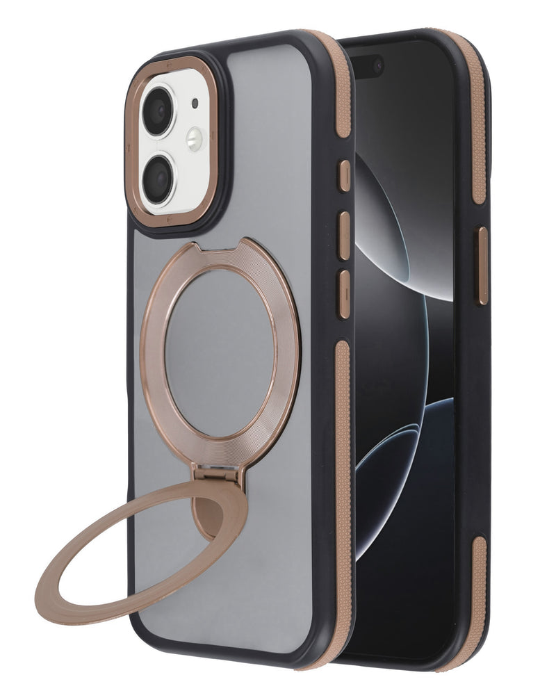 Case transparente mate con carga inalámbrica y soporte para iPhone 11 en Guatemala.