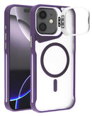 Funda transparente mate con soporte de cámara y carga inalámbrica para iPhone 11 en Guatemala.