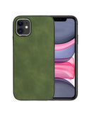 Encuentra la mejor funda de cuero retro mate verde para iPhone 11 en Guatemala.