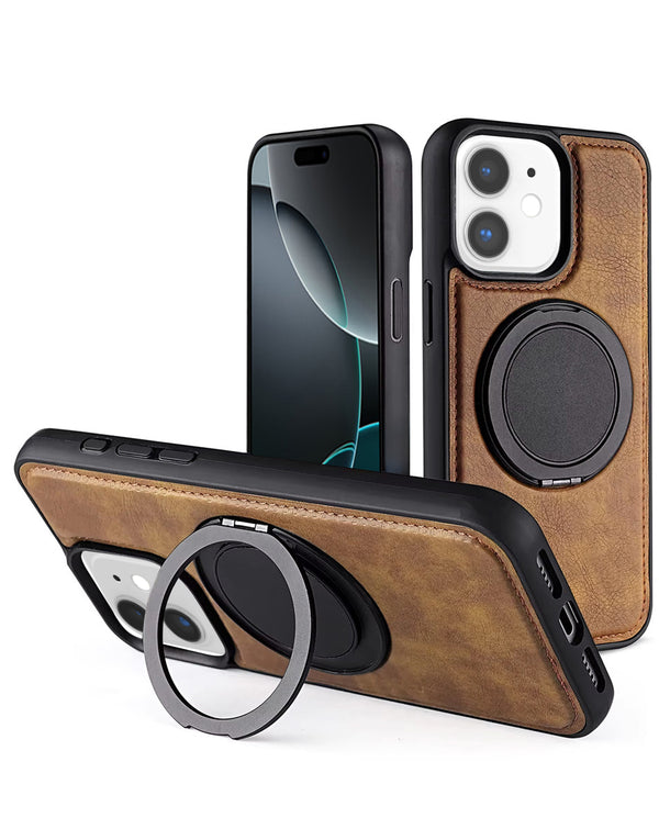 Consigue la funda de cuero delgada con carga sin cable y soporte para iPhone 11 en Guatemala en SlowBack, especialistas en accesorios iPhone.