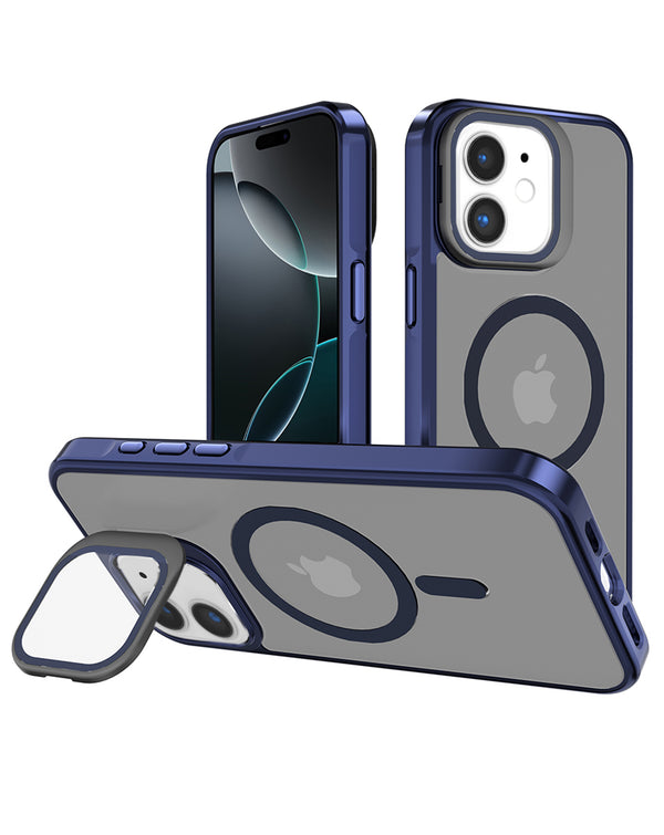Protege tu iPhone 11 con una funda transparente slim con soporte para cámara y carga inalámbrica en Guatemala.