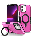 Case rígido antigolpes con soporte para anillo en color rosa para iPhone 11 en Guatemala.