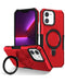 Encuentra en Guatemala el mejor Case rígido antichoque con soporte para anillo en color rojo para iPhone 11.