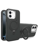Funda heavy duty con carga wireless y kickstand iPhone 11 (Negro)