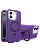 Funda heavy duty con soporte para carga inalambrica iPhone 11 PURPLE