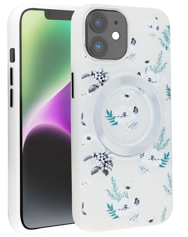 Compra tu case de carga inalámbrica Flower Design WHITE para iPhone 11 en Guatemala y olvídate de cables.
