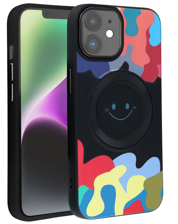 Case de carga inalámbrica Happy Face para iPhone 11 en Guatemala - Negro, ¡encuéntralo en reparaciones de dispositivos en tiendas mayoristas!