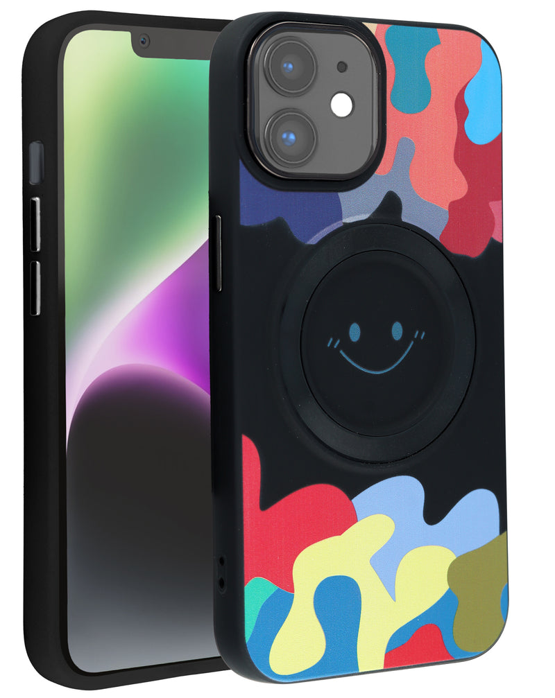 Case de carga inalámbrica Happy Face para iPhone 11 en Guatemala - Negro, ¡encuéntralo en reparaciones de dispositivos en tiendas mayoristas!