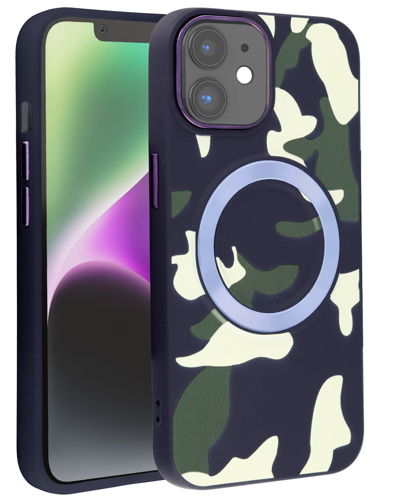 Encuentra tu case de carga inalámbrica con diseño de camuflaje para iPhone 11 en Guatemala con SlowBack.