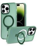 Funda de carga inalámbrica con soporte de anillo en color verde para iPhone 11 en Guatemala.