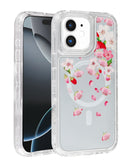 Funda transparente con diseño floral y cargador inalámbrico para iPhone 11 en Guatemala, ¡encuéntrala en nuestro mayorista de accesorios con envío a nivel nacional!