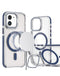 Funda transparente magnética con kickstand para iPhone 11 en Guatemala, ideal para proteger tu dispositivo y mayor comodidad al usar la cámara.