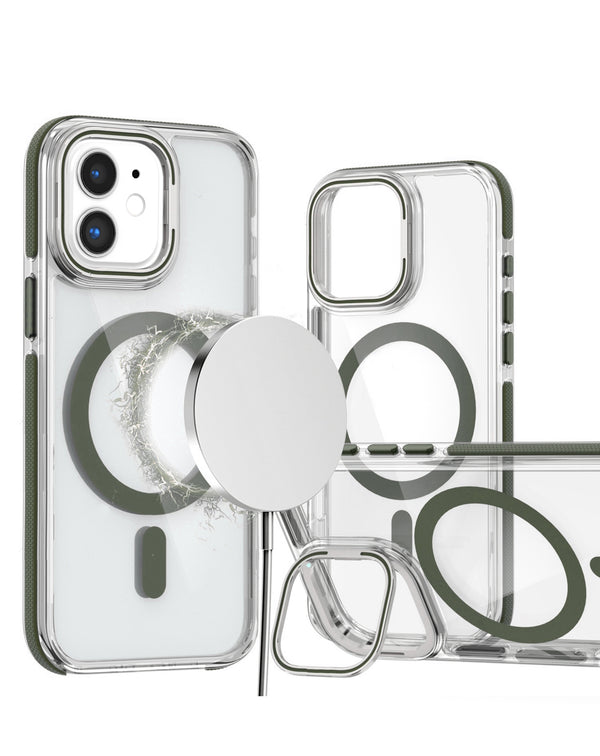 Encuentra la funda magnética clara y delgada con soporte para cámara para iPhone 11 en Guatemala con SlowBack.