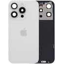 Tapa trasera original iPhone 15 Pro, titanio blanco, con MagSafe, NFC y flex de linterna.