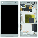 Pantalla LCD original blanca para Sony Xperia Z5 Compact E5823, repuesto para reparación de display roto.