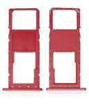 Bandeja para tarjeta SIM para Samsung Galaxy A02S (A025 / 2020) (Rojo)