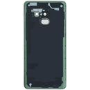 Tapa trasera negra original Samsung Galaxy A8 (A530/2018) con lente de cámara, repuesto para reparación.