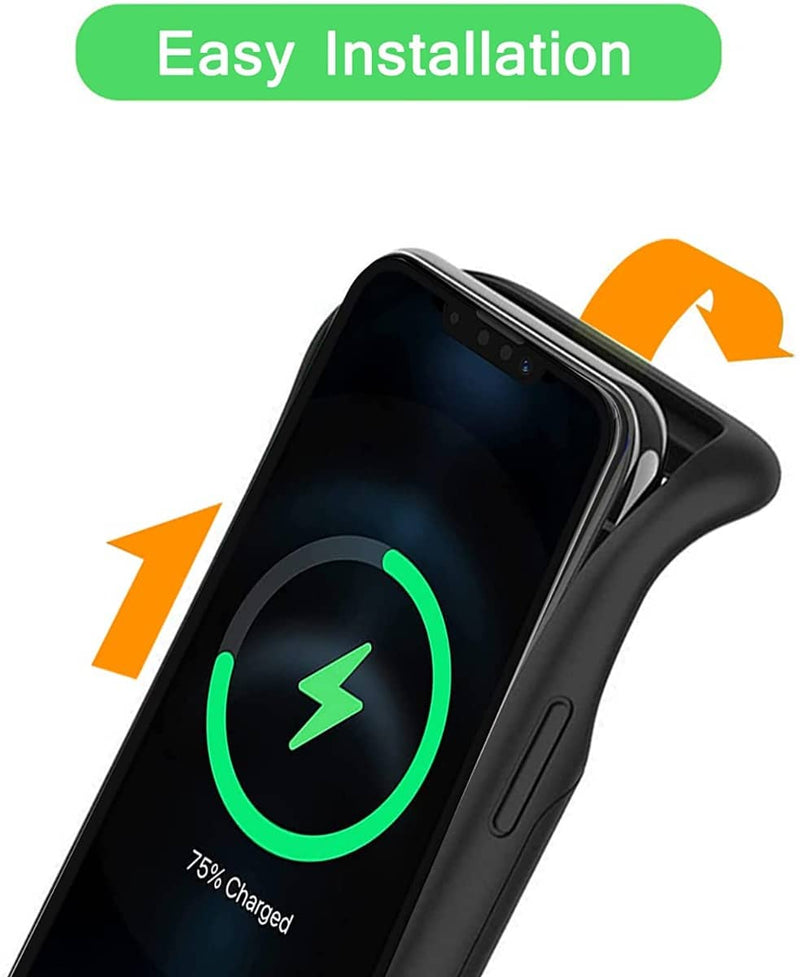 Encuentra el estuche de carga delgado Msafe 8500mAh para iPhone 13 Pro Max en Guatemala, ideal para mayoristas de accesorios y reparaciones de dispositivos.