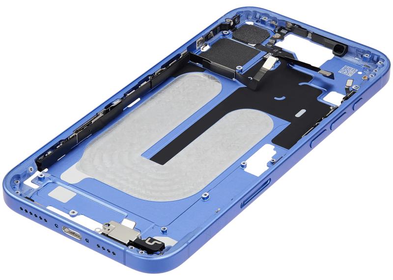 Encuentra la carcasa intermedia con botón de encendido y volumen para iPhone 16 Plus en Guatemala.
