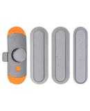 Set de botones negros para iPad Air 1 (modelos A1474, A1475, A1476), incluye volumen y mute.