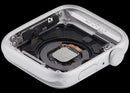 Tapa trasera Apple Watch SE 1ra generación A2352 de aluminio plateado, usada, para reparación GPS 44mm.