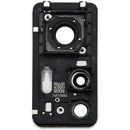 Compra en Guatemala el set de lente de cámara trasera con soporte y moldura para Xiaomi 12T en color azul.