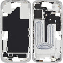 Encuentra el chasis central con botón de encendido y volumen para tu iPhone 16 versión internacional en Guatemala.