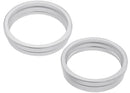 Anillo de bisel de cámara trasera blanco para iPhone 16/16 Plus, pack de 10 unidades, repuesto.