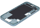 Tapa superior teal para iPhone 16 (US Version) con botones de encendido y volumen, repuesto Aftermarket Plus.