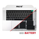 Encuentra tapas superiores con batería y teclado para tu MacBook Pro 15 en Guatemala, en nuestro taller de reparaciones de partes Apple.