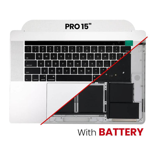 Encuentra tapas superiores con batería y teclado para tu MacBook Pro 15 en Guatemala, en nuestro taller de reparaciones de partes Apple.