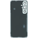 Tapa trasera azul brillante para Samsung Galaxy S24 FE con lente de cámara, repuesto para reparación.