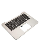 Tapa superior plateada usada con teclado ANSI US para MacBook Pro 13" A1278 (2011-2012).