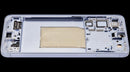 Pantalla OLED con marco para Samsung Galaxy S25 Plus 5G en color Icy Blue, repuesto para reparación de display.