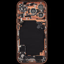 Tapa trasera Cosmic Orange usada para iPhone 17 Pro A29XX, con puerto de carga y flex de carga.