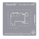 Stencil Qianli Bumblebee QS153 para reballing de la capa intermedia del Xiaomi Mi 11 Ultra.