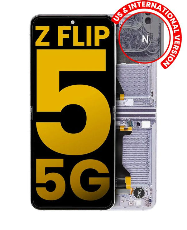 Reparación de pantalla interna OLED con marco para Samsung Galaxy Z Flip 5G en Guatemala.