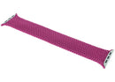Correa trenzada Solo Loop magenta para Apple Watch, talla 6. Banda elástica compatible con cajas de 44mm, 45mm, 46mm y 49mm.