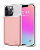 Protector delgado y portátil en color ROSE GOLD para iPhone 11 Pro con 4200mAh de carga, ideal para encontrar en Guatemala.
